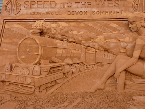 National Railway museum sand sculpture