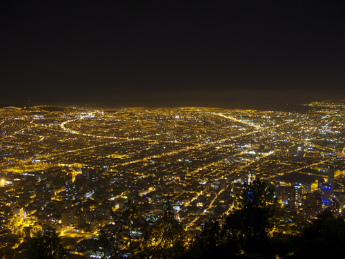 Bogota at Night Photographed by Rodrigo Ferreira
