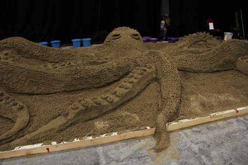 Indoor Octopus Sand Sculpture