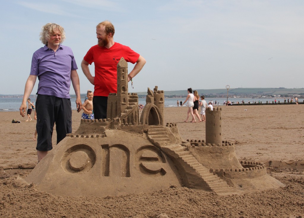 Sand Castle Building with The One Show