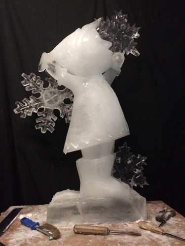 elf ice sculpture