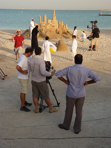 filming for Qatar tourism