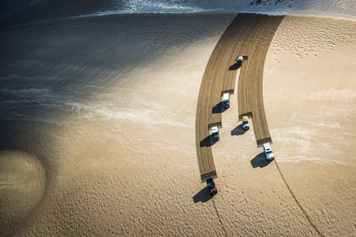 Some excellent formation driving. Image courtesy of Land Rover
