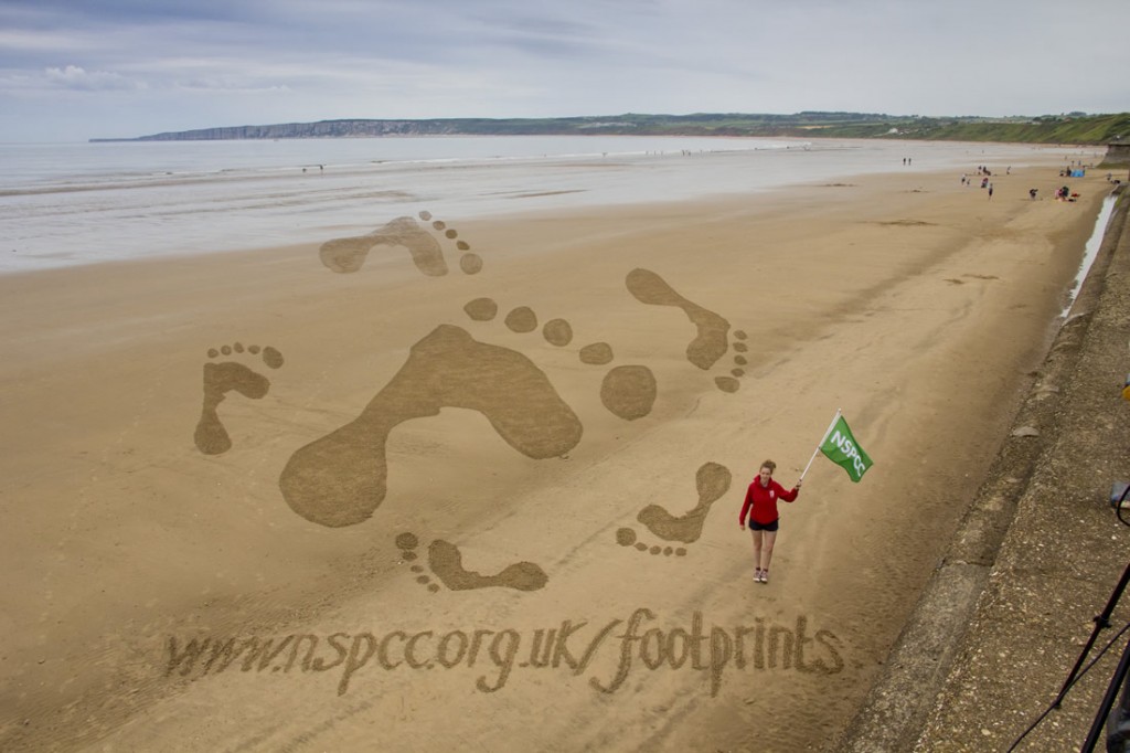 Claire Jamieson and the NSPCC legacy footprints