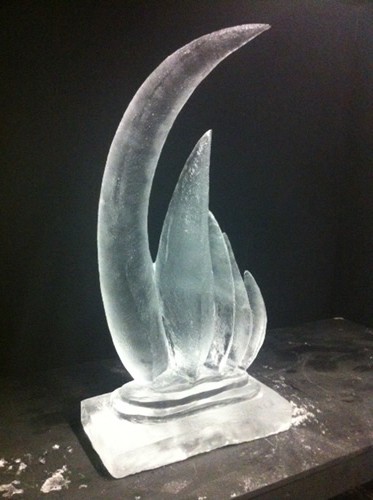 abstract ice sculpture