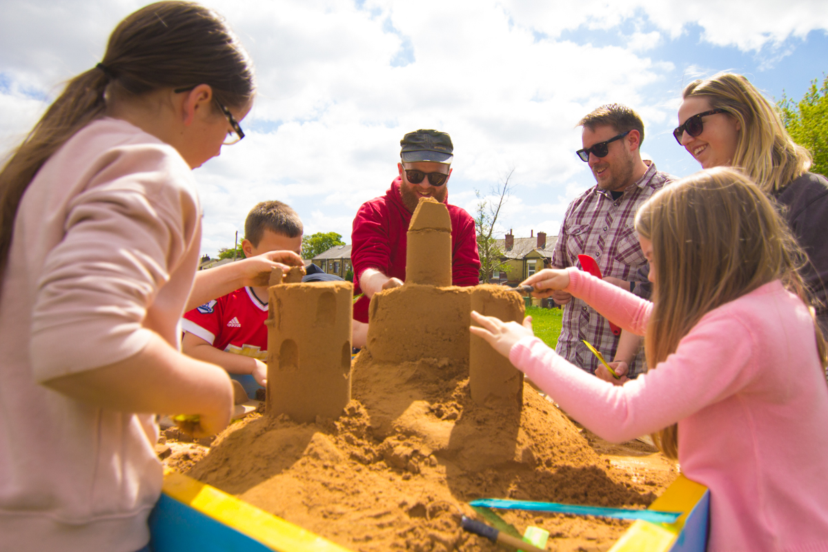Sand sculpture workshops, creative events