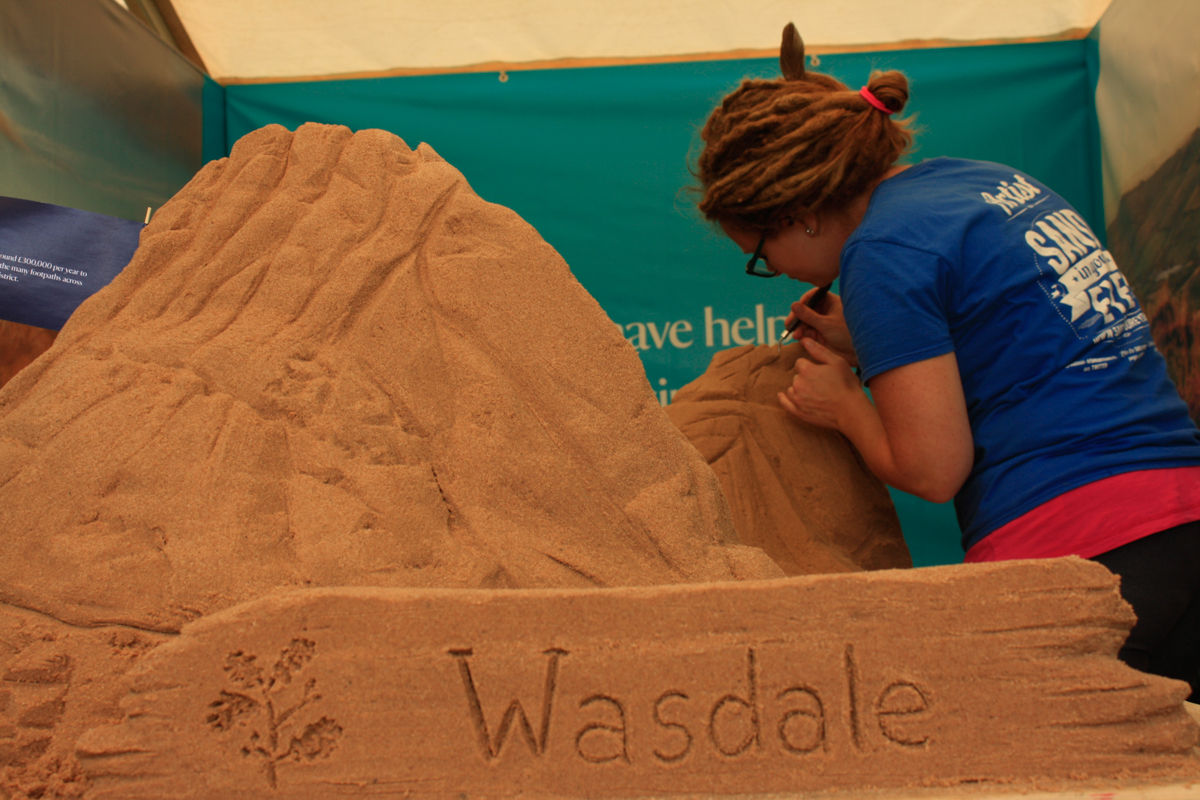 Sand In Your Eye create sand art at lots of festivals and events