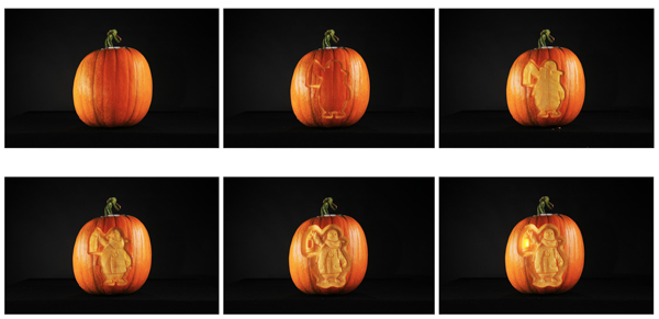 how the pumpkin was carved step by step