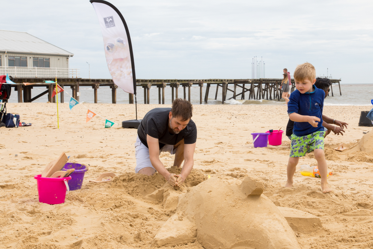 family sand sculpture workshop UK