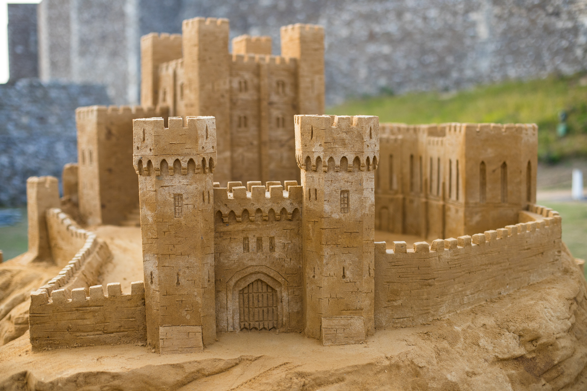 sand carving castle