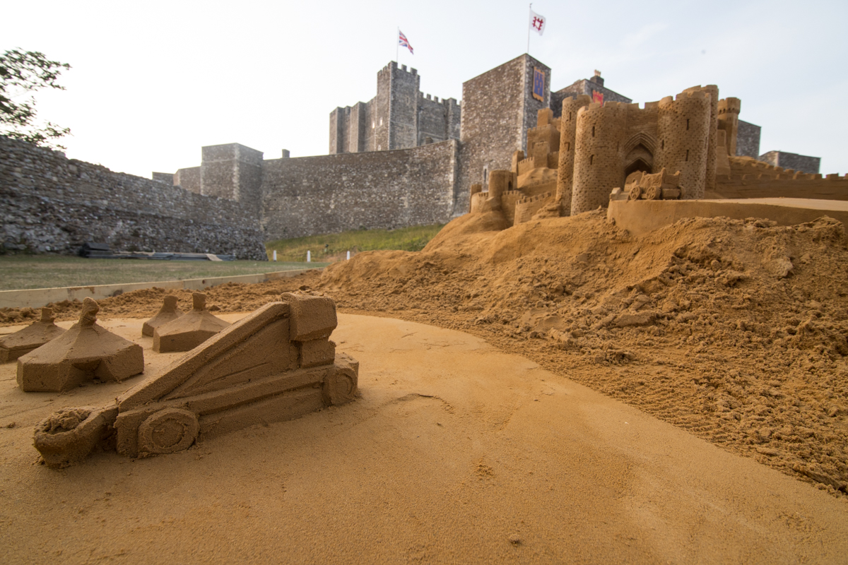 sand carving dover castle
