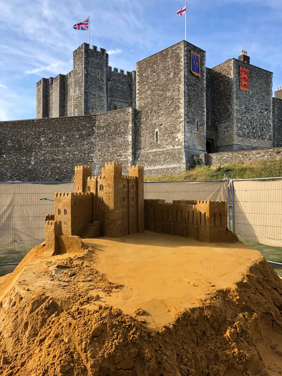 sand sculpture uk dover castle