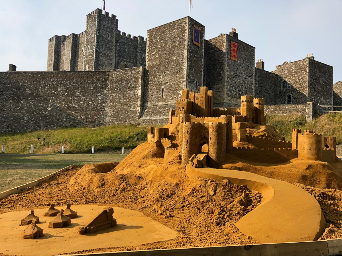 sand sculpture uk at Dover castle