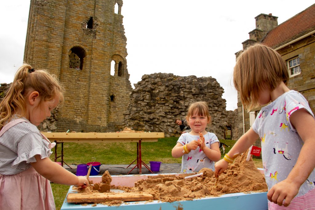 Family sand art workshops scarborough castle