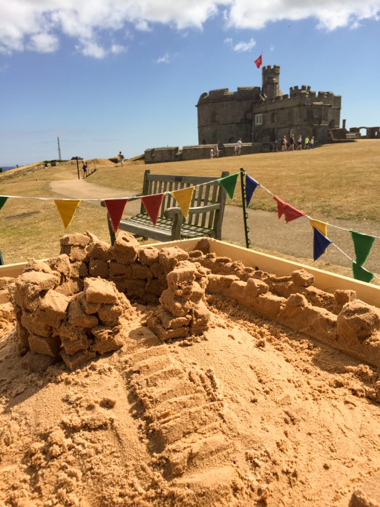 sand sculpture pendennis castle