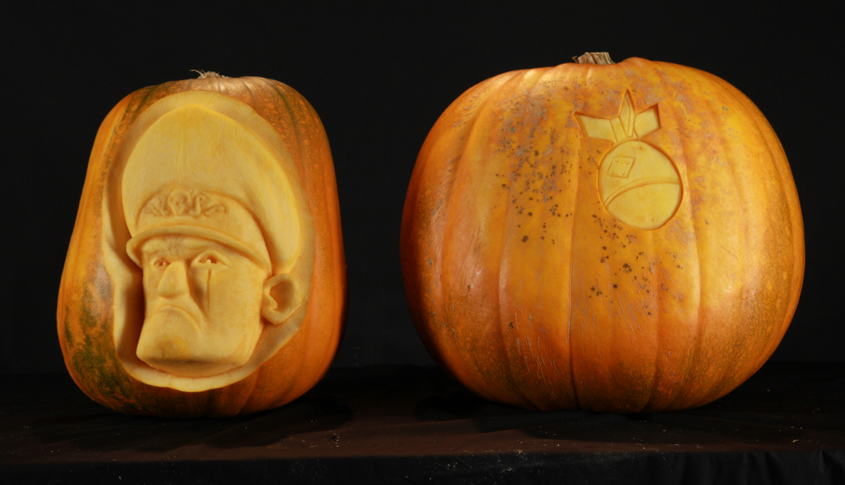 halloween carved pumpkin