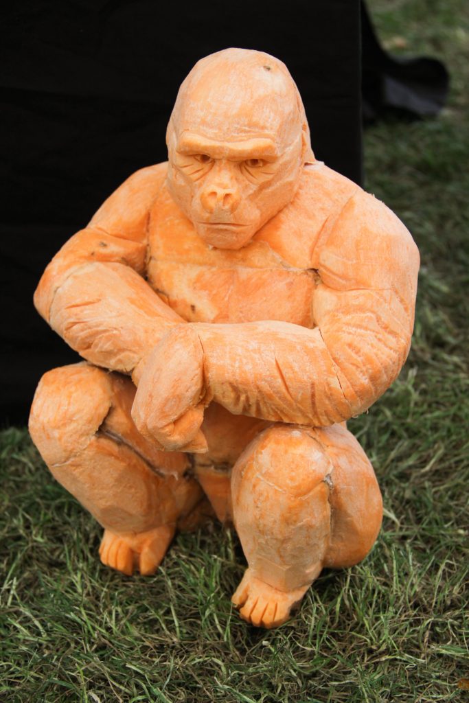vegetable gorilla sculpture
