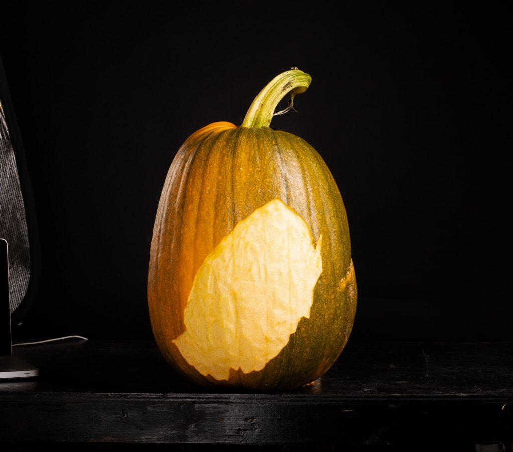 3d carved pumpkin