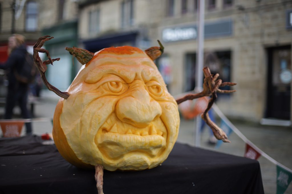 giant pumpkin carving