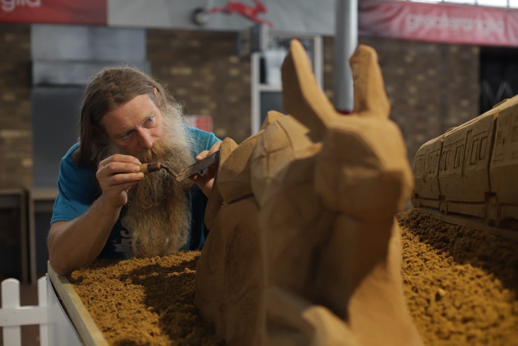 pre made sand sculpture delivered