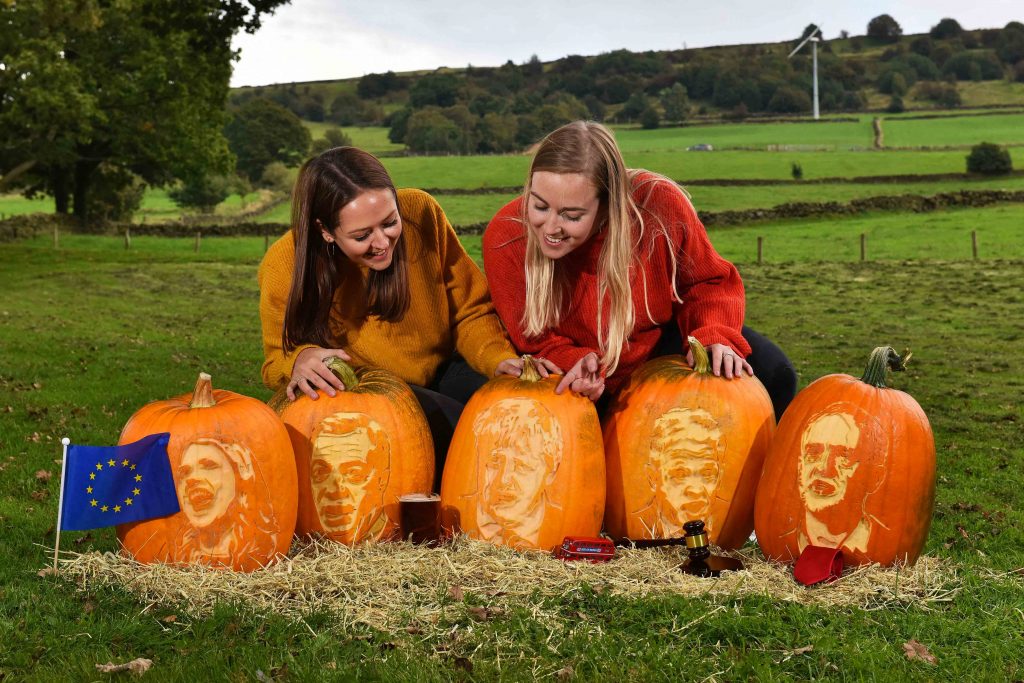 stencilled faces pumpkin carving