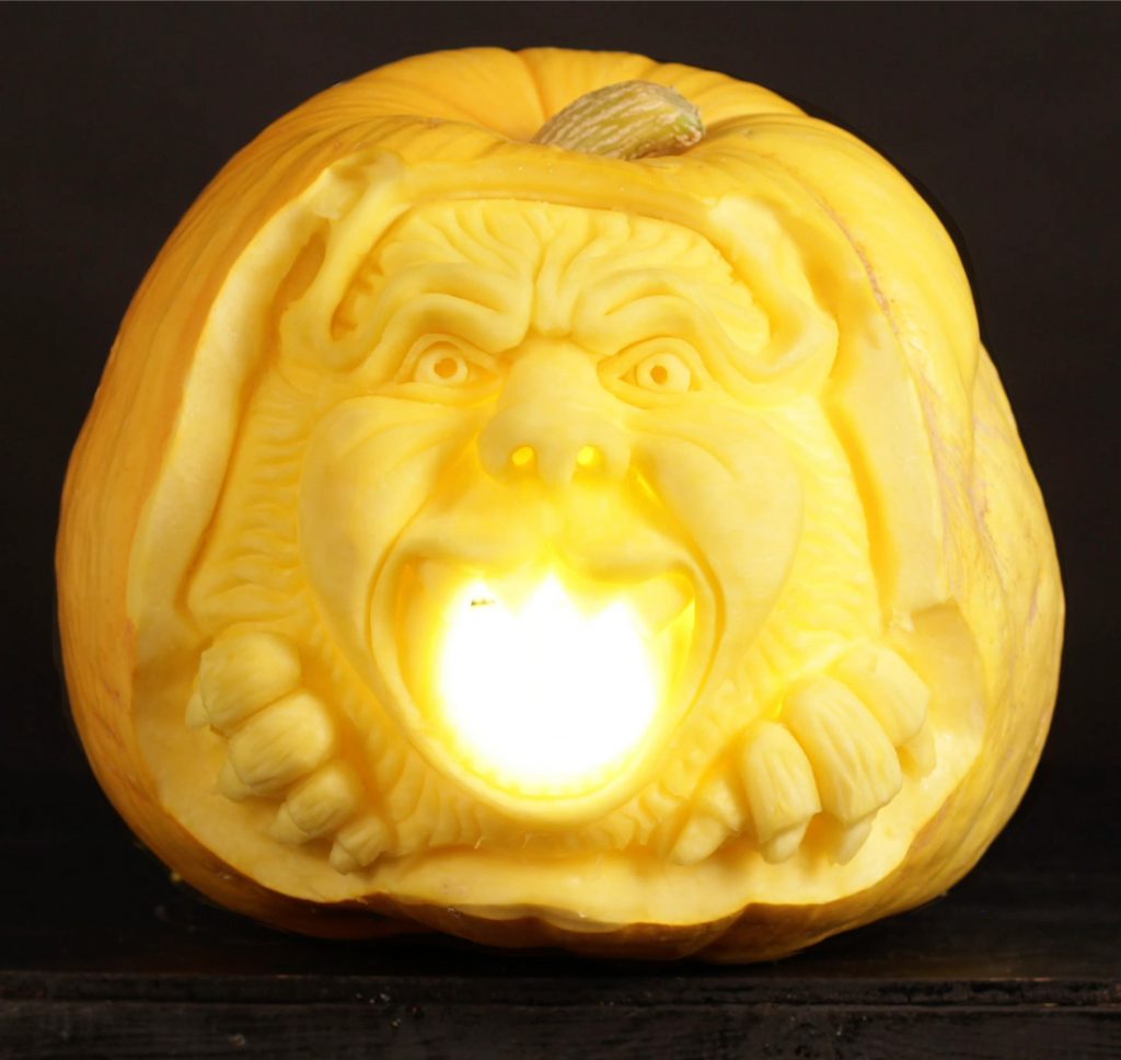 carved pumpkin manchester