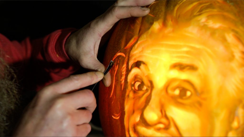 einstein portrait pumpkin
